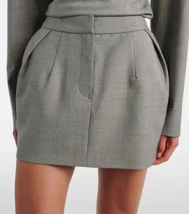 Magda Butrym Pleated wool miniskirt | Thumbnail 3 Magda Butrym Pleated wool miniskirt | Thumbnail 3