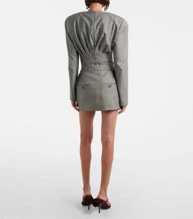 Magda Butrym Pleated wool miniskirt | Thumbnail 4 Magda Butrym Pleated wool miniskirt | Thumbnail 4