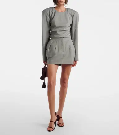 Magda Butrym Pleated wool miniskirt | Thumbnail 5 Magda Butrym Pleated wool miniskirt | Thumbnail 5