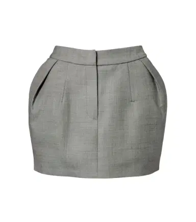 Magda Butrym Pleated wool miniskirt | Thumbnail 1 Magda Butrym Pleated wool miniskirt | Thumbnail 1