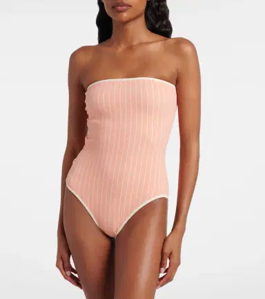 Eres Golden chevron swimsuit | Thumbnail 4 Eres Golden chevron swimsuit | Thumbnail 4