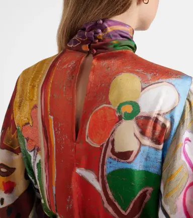 ALÉMAIS Alémais x MLAK Tangible Love printed silk midi dress | Thumbnail 5