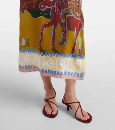 ALÉMAIS Alémais x MLAK Tangible Love printed silk midi dress | Thumbnail 6