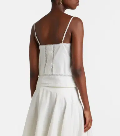 Staud Corinna embroidered cotton voile top | Thumbnail 2 Staud Corinna embroidered cotton voile top | Thumbnail 2