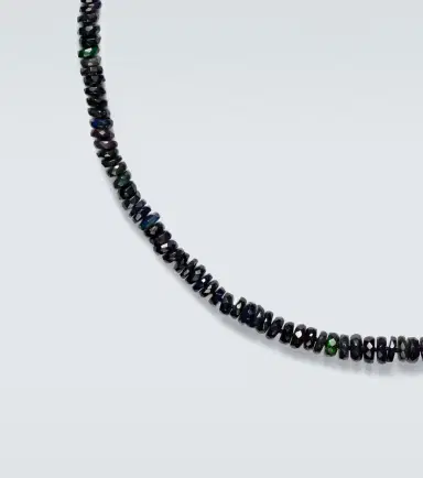 Ileana Makri 9kt white gold beaded necklace with opals | Thumbnail 2