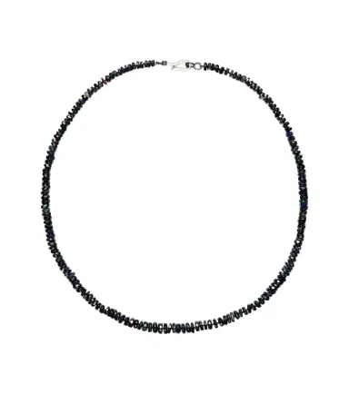 Ileana Makri 9kt white gold beaded necklace with opals | Thumbnail 1