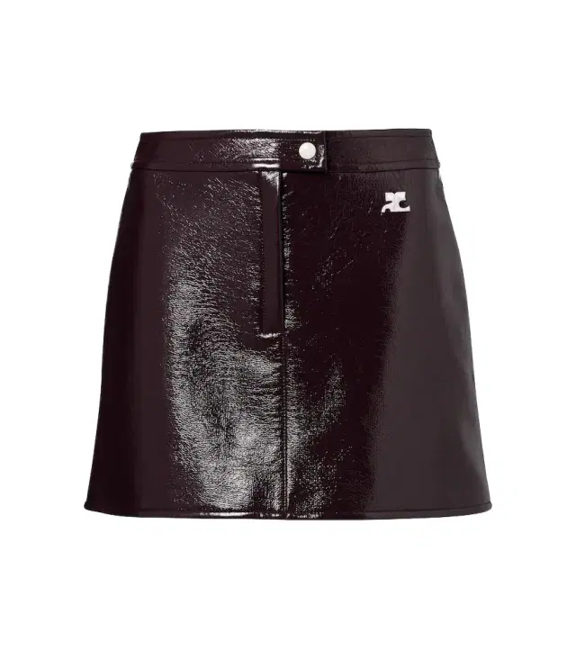 Courrèges Cotton-blend miniskirt