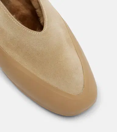 Le Monde Béryl Le Monde Béryl Apres Ski shearling-lined suede ballet flats | Thumbnail 2