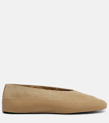 Le Monde Béryl Le Monde Béryl Apres Ski shearling-lined suede ballet flats | Thumbnail 3