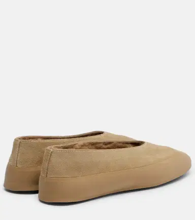 Le Monde Béryl Le Monde Béryl Apres Ski shearling-lined suede ballet flats | Thumbnail 4