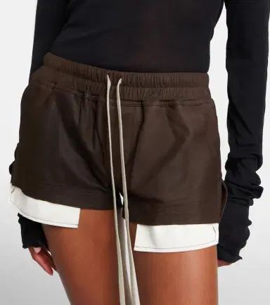 Rick Owens Fog suede shorts | Thumbnail 3 Rick Owens Fog suede shorts | Thumbnail 3