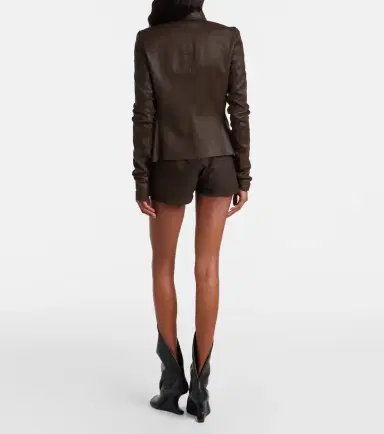 Rick Owens Fog suede shorts | Thumbnail 5 Rick Owens Fog suede shorts | Thumbnail 5