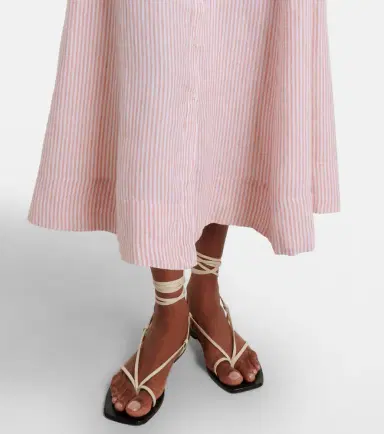 Polo Ralph Lauren Striped linen midi dress | Thumbnail 4
