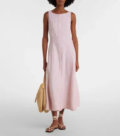 Polo Ralph Lauren Striped linen midi dress | Thumbnail 5