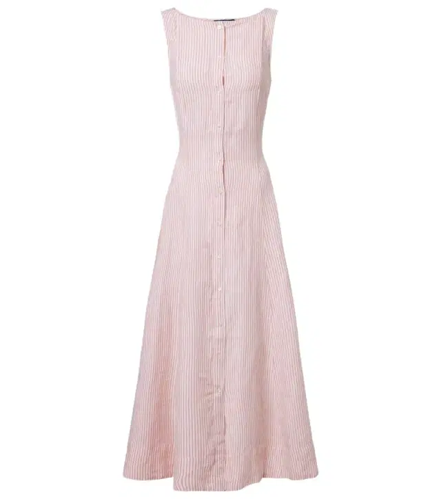 Polo Ralph Lauren Striped linen midi dress