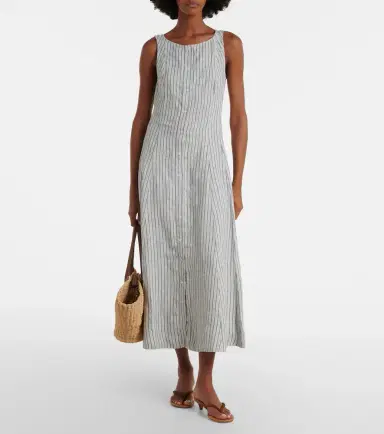 Polo Ralph Lauren Striped linen midi dress | Thumbnail 5
