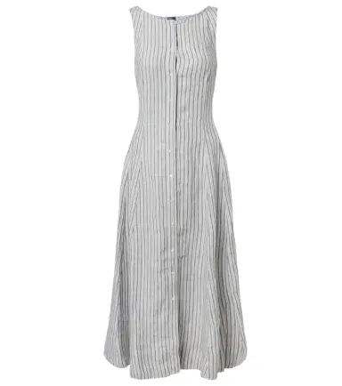 Polo Ralph Lauren Striped linen midi dress | Thumbnail 1