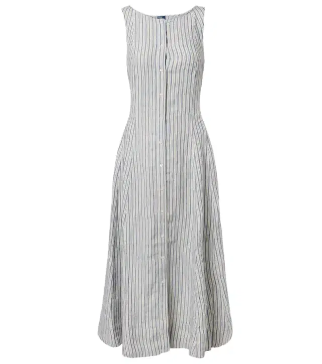Polo Ralph Lauren Striped linen midi dress