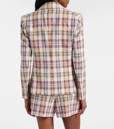 Veronica Beard Tyra plaid cotton-blend blazer | Thumbnail 2 Veronica Beard Tyra plaid cotton-blend blazer | Thumbnail 2