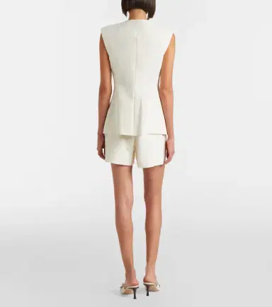 Veronica Beard Craig cotton-blend twill shorts | Thumbnail 5
