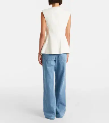 Veronica Beard Taylor high-rise wide-leg jeans | Thumbnail 7 Veronica Beard Taylor high-rise wide-leg jeans | Thumbnail 7