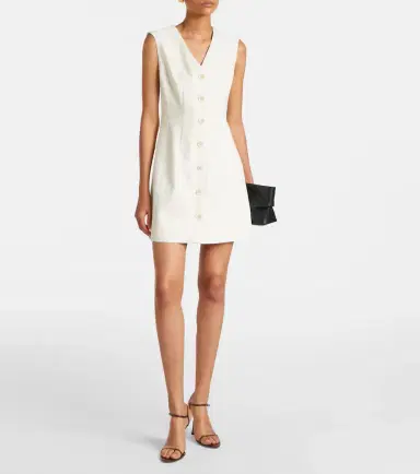 Veronica Beard Devlin cotton-blend twill minidress | Thumbnail 4