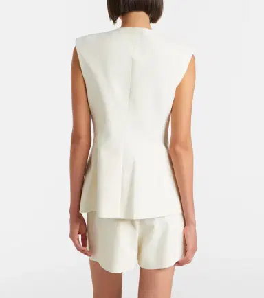 Veronica Beard Gillson cotton-blend twill vest | Thumbnail 5 Veronica Beard Gillson cotton-blend twill vest | Thumbnail 5