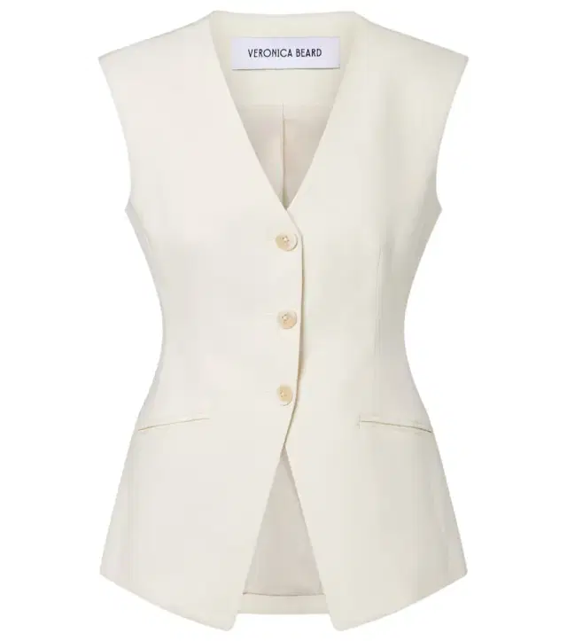 Veronica Beard Gillson cotton-blend twill vest
