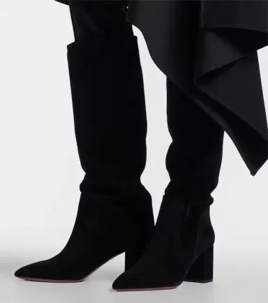 Paris Texas Anja suede knee-high boots | Thumbnail 6