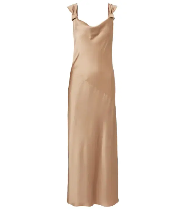 Max Mara Elegante satin maxi dress