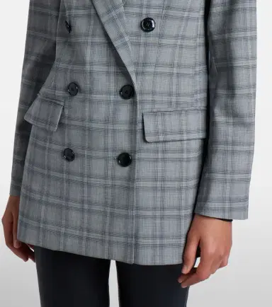 Isabel Marant Jevima Prince of Wales check wool-blend jacket | Thumbnail 4 Isabel Marant Jevima Prince of Wales check wool-blend jacket | Thumbnail 4