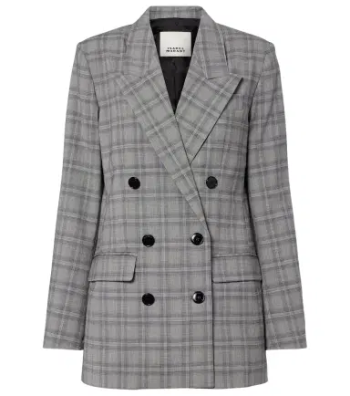 Isabel Marant Jevima Prince of Wales check wool-blend jacket | Thumbnail 1 Isabel Marant Jevima Prince of Wales check wool-blend jacket | Thumbnail 1