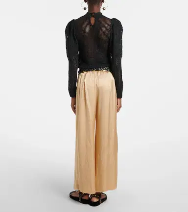 Isabel Marant Nolia satin wide-leg pants | Thumbnail 2