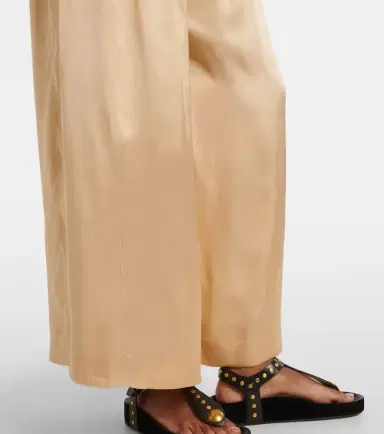 Isabel Marant Nolia satin wide-leg pants | Thumbnail 4