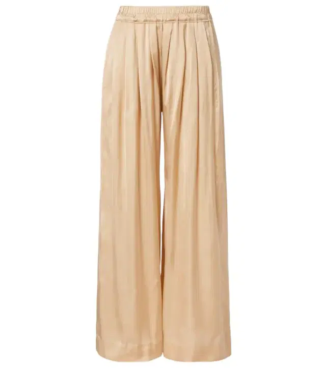 Isabel Marant Nolia satin wide-leg pants