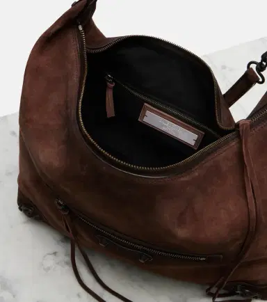 Balenciaga Le City Medium suede tote bag | Thumbnail 3 Balenciaga Le City Medium suede tote bag | Thumbnail 3