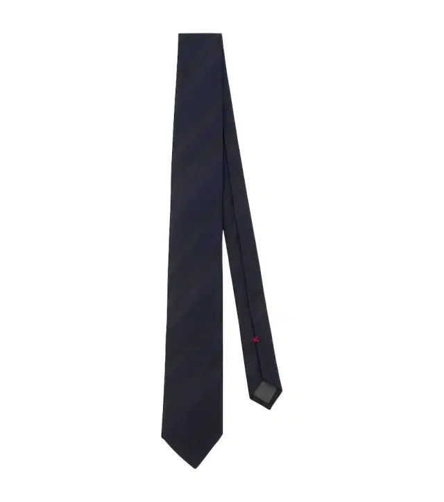 Brunello Cucinelli Striped silk jacquard tie