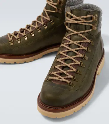 Brunello Cucinelli Leather lace-up boots | Thumbnail 2 Brunello Cucinelli Leather lace-up boots | Thumbnail 2