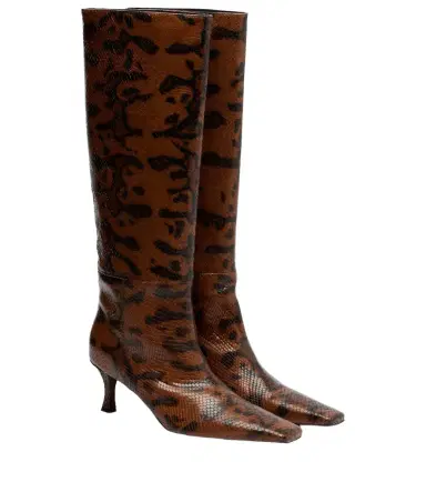 Proenza Schouler Snake-effect leather knee-high boots | Thumbnail 1