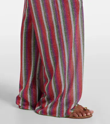 Oséree Oséree Lumière striped wide-leg pants | Thumbnail 4