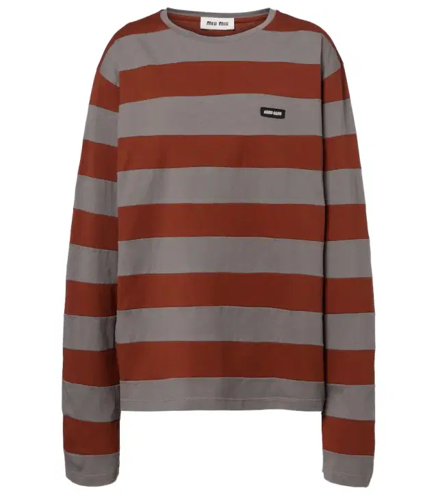 Striped cotton jersey T-shirt