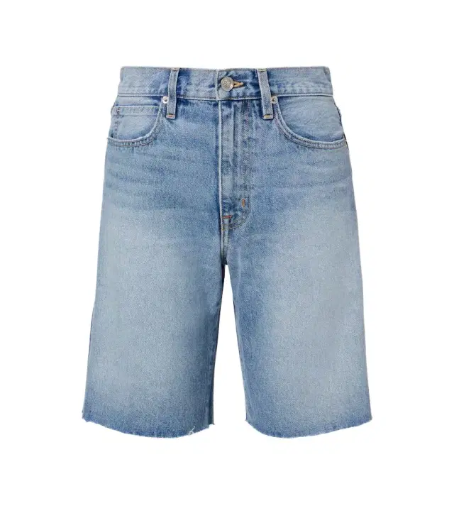 Slvrlake Bermuda Cut Off frayed denim shorts