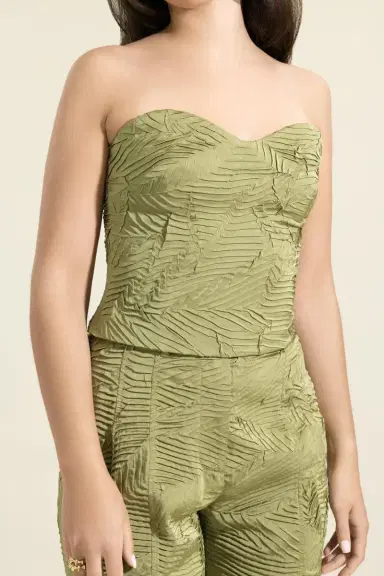 Ulla Johnson Heleen Satin Bustier Top | Thumbnail 2