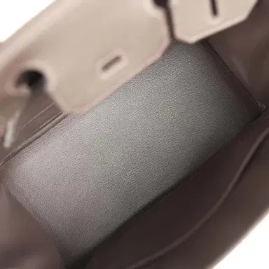 HERMÈS Hermes Birkin 30 Bai Brun Togo Palladium Hardware | Thumbnail 8