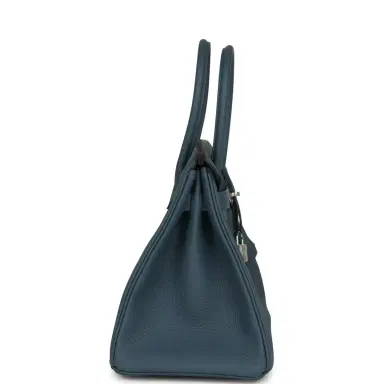 HERMÈS Hermes Birkin 30 Bleu Tempete Togo Palladium Hardware | Thumbnail 3 HERMÈS Hermes Birkin 30 Bleu Tempete Togo Palladium Hardware | Thumbnail 3