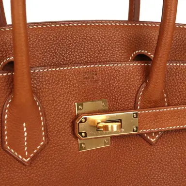 HERMÈS Hermes Birkin 30 Fauve Barenia Faubourg Gold Hardware | Thumbnail 7 HERMÈS Hermes Birkin 30 Fauve Barenia Faubourg Gold Hardware | Thumbnail 7