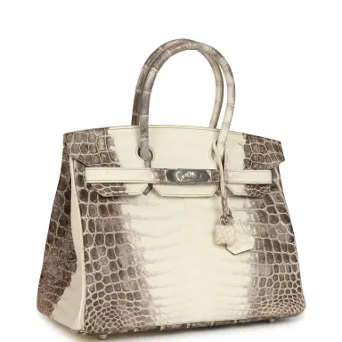 HERMÈS Hermes Birkin 30 Himalaya Niloticus Crocodile Palladium Hardware | Thumbnail 2 HERMÈS Hermes Birkin 30 Himalaya Niloticus Crocodile Palladium Hardware | Thumbnail 2