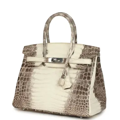 HERMÈS Hermes Birkin 30 Himalaya Niloticus Crocodile Palladium Hardware | Thumbnail 5 HERMÈS Hermes Birkin 30 Himalaya Niloticus Crocodile Palladium Hardware | Thumbnail 5