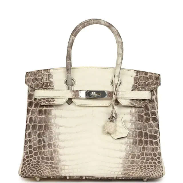 Hermes Birkin 30 Himalaya Niloticus Crocodile Palladium Hardware