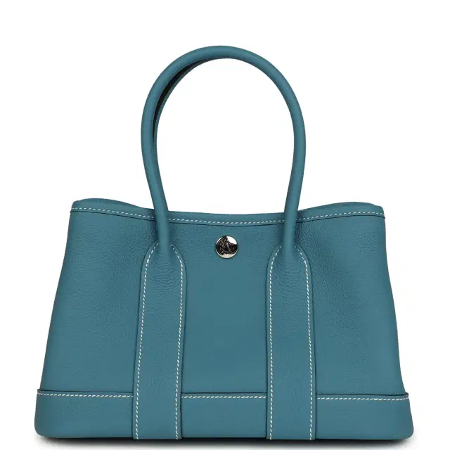 hermes Hermes Garden Party Neo 23 Blue Jean Togo Palladium Hardware